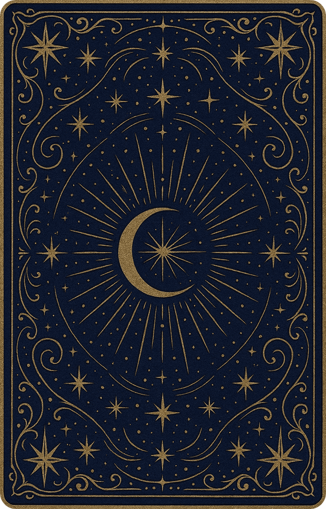 Back of a tarot card